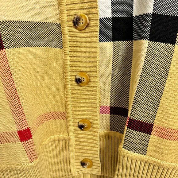 Burberry Women's Check Wool Caragh Cardigan - Picture 8 of 13